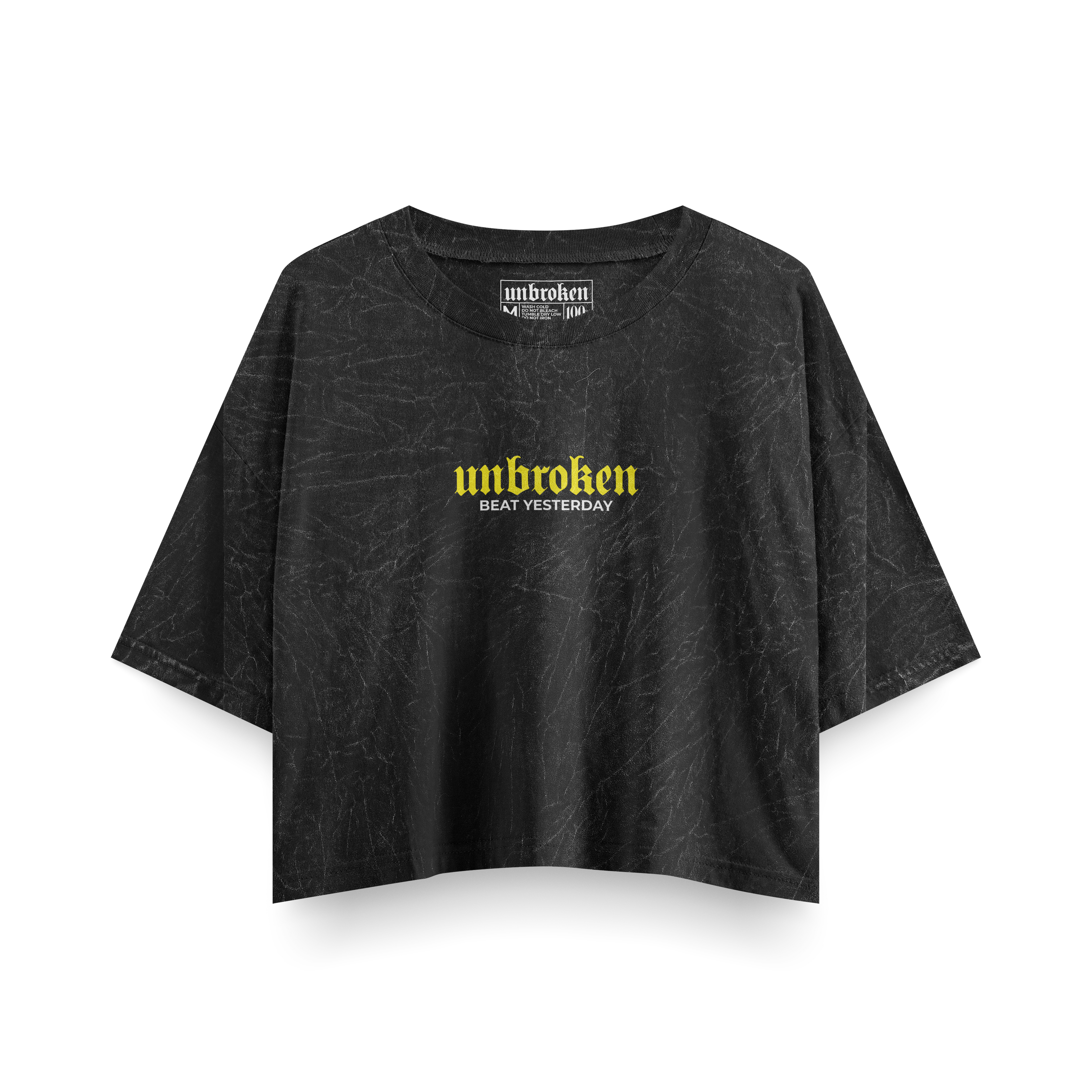 UNBROKEN Croptop – Acid Wash Series