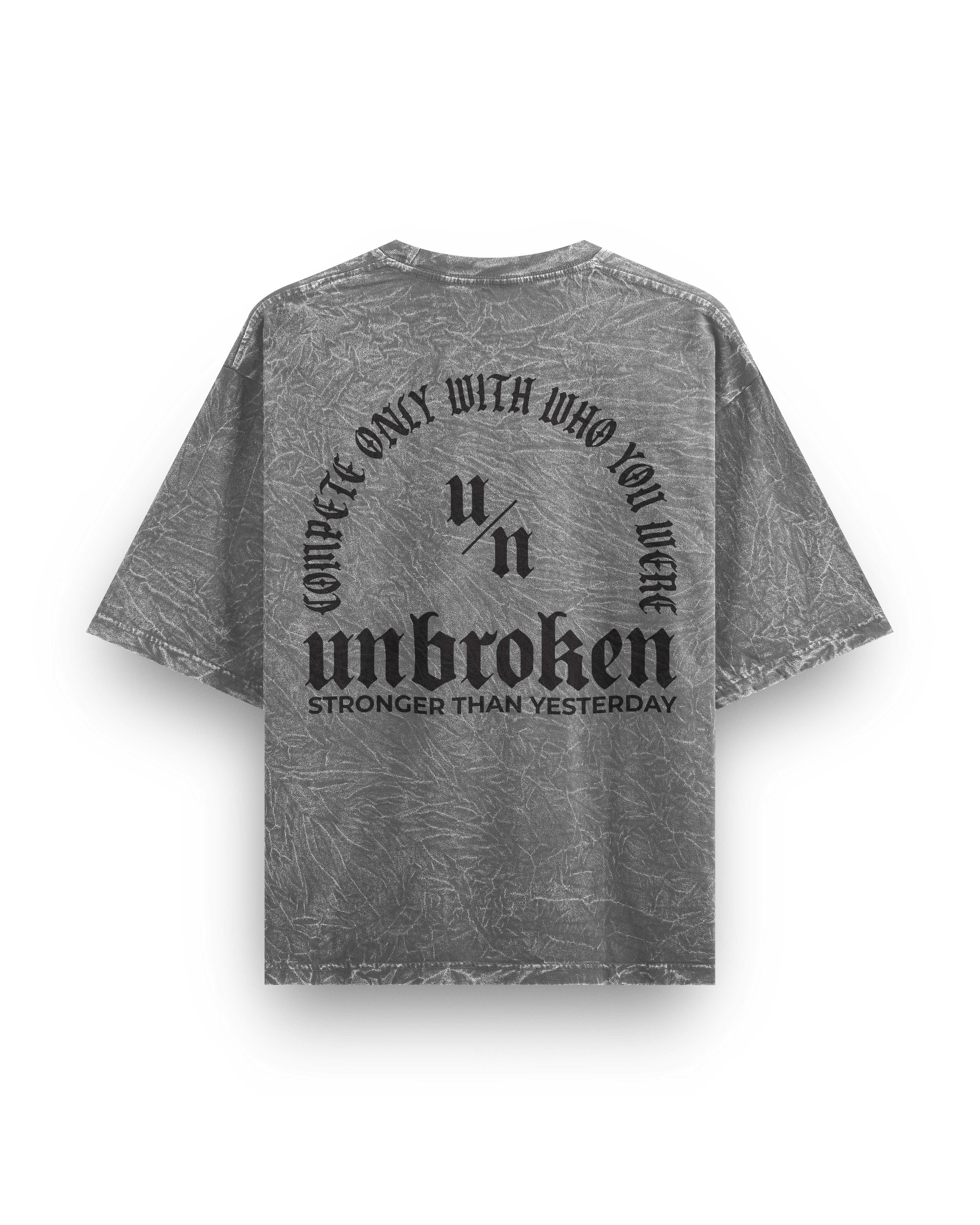UNBROKEN - Oversized Acid Wash Gris