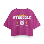 Croptop Rosa Acid Wash