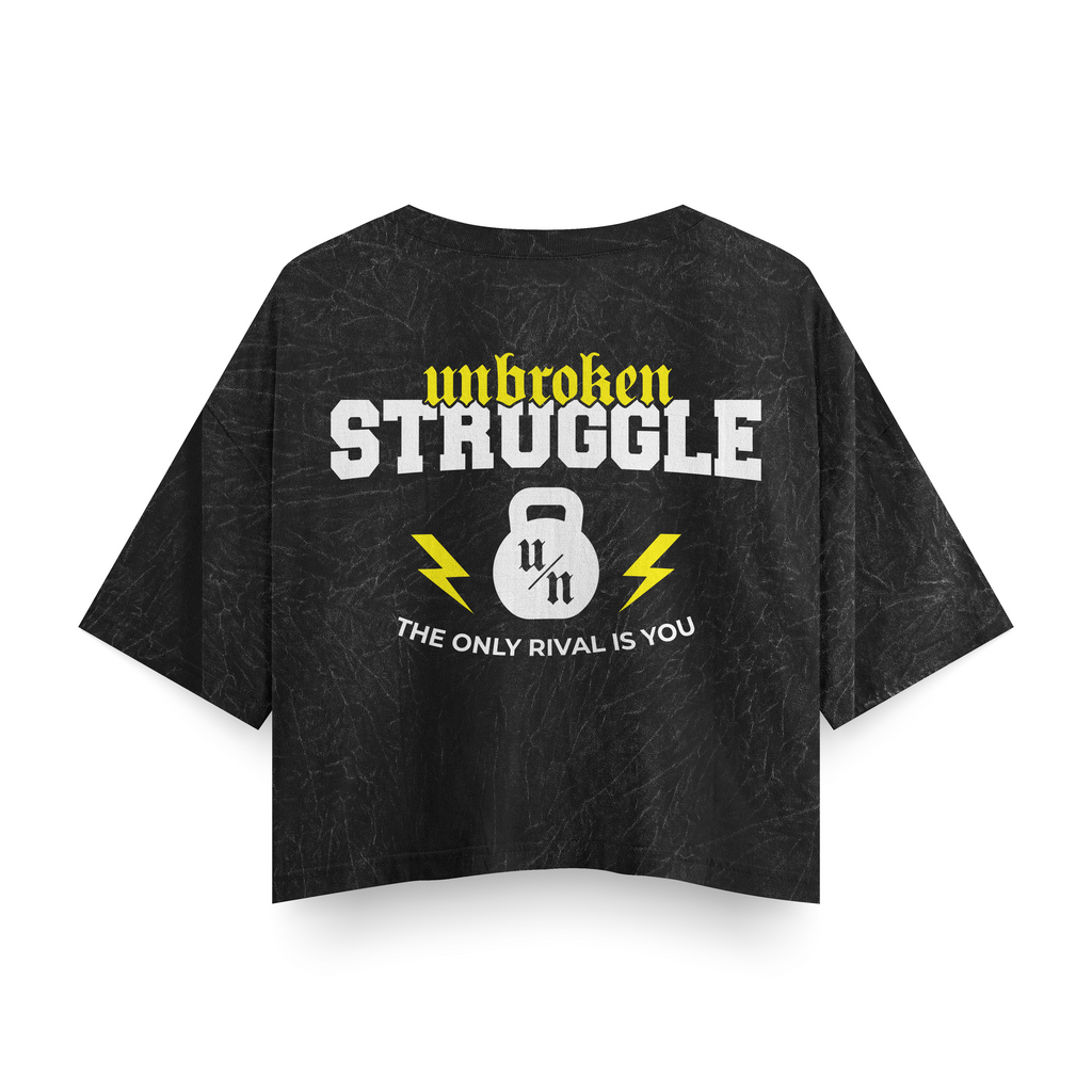 UNBROKEN Croptop – Acid Wash Series