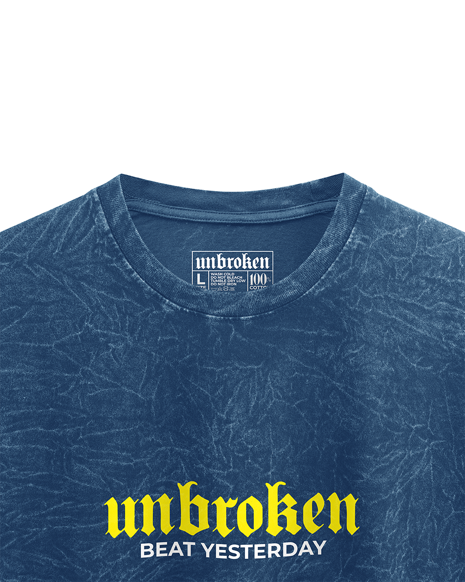 Oversize Azul Acid Wash