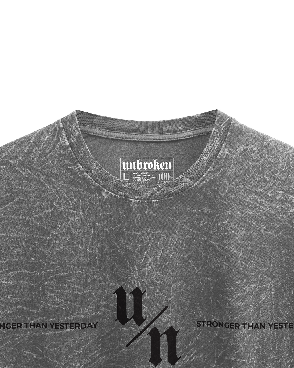 UNBROKEN - Oversized Acid Wash Gris