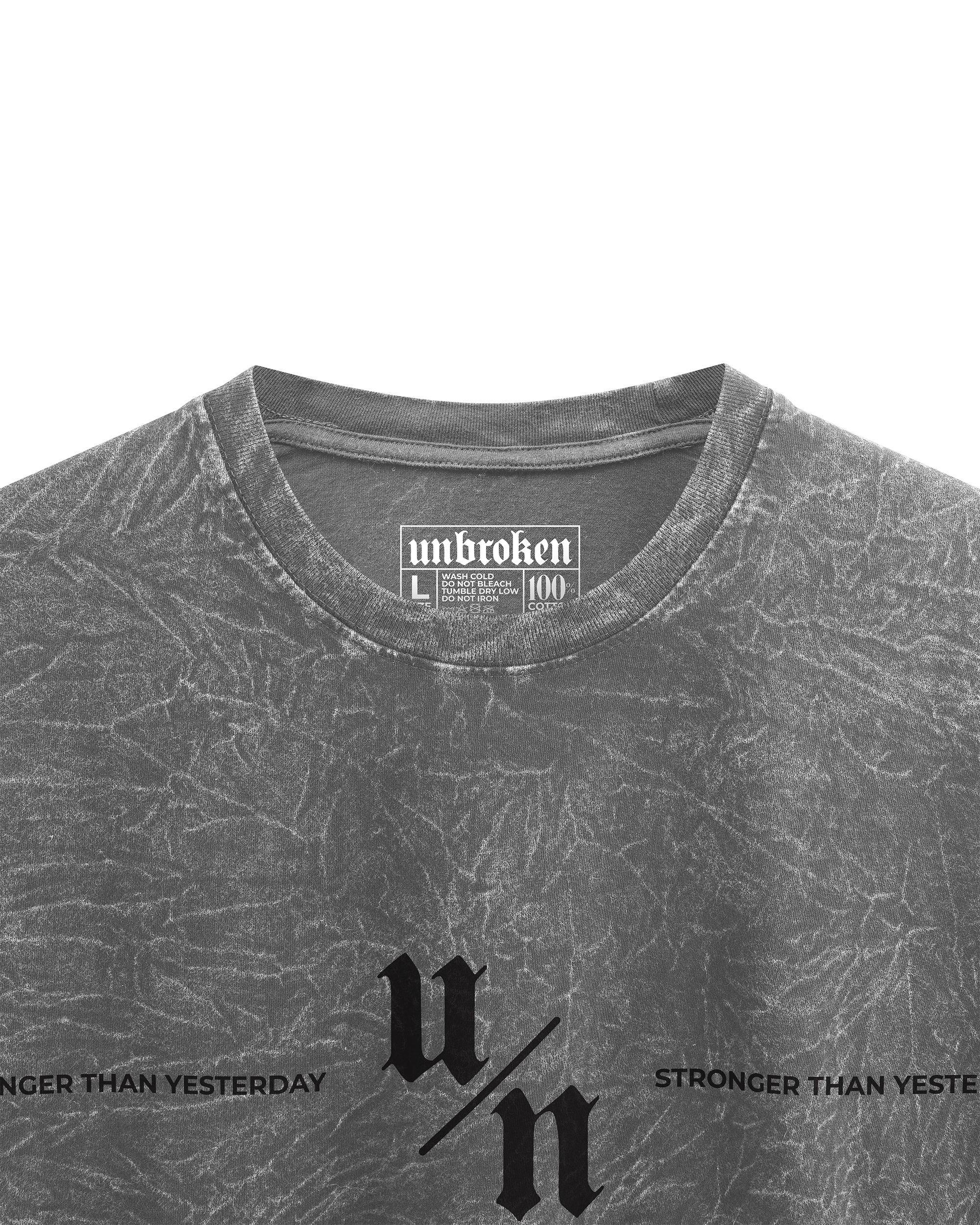 UNBROKEN - Oversized Acid Wash Gris