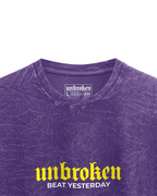 Oversize Morada Acid Wash