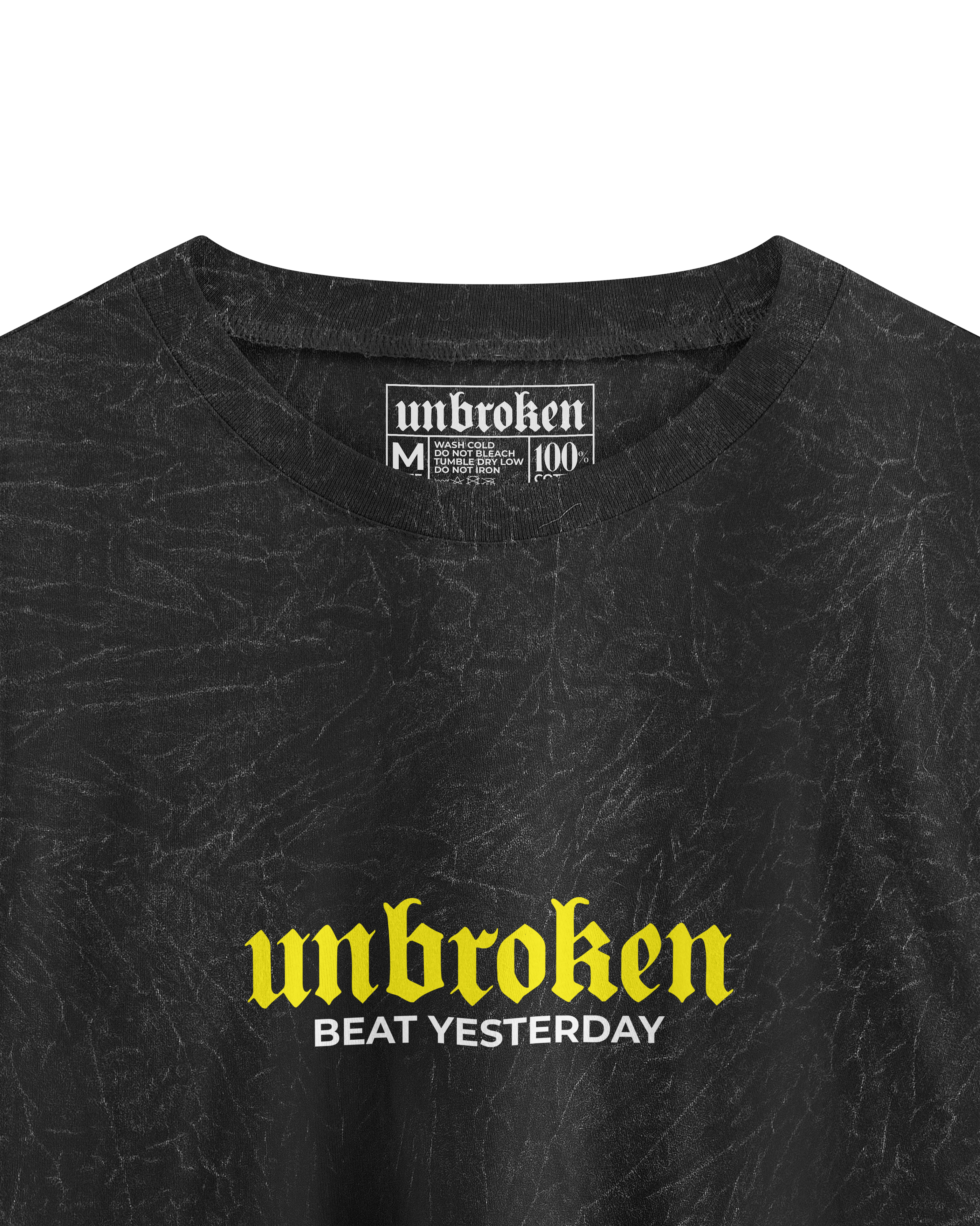 UNBROKEN Croptop – Acid Wash Series