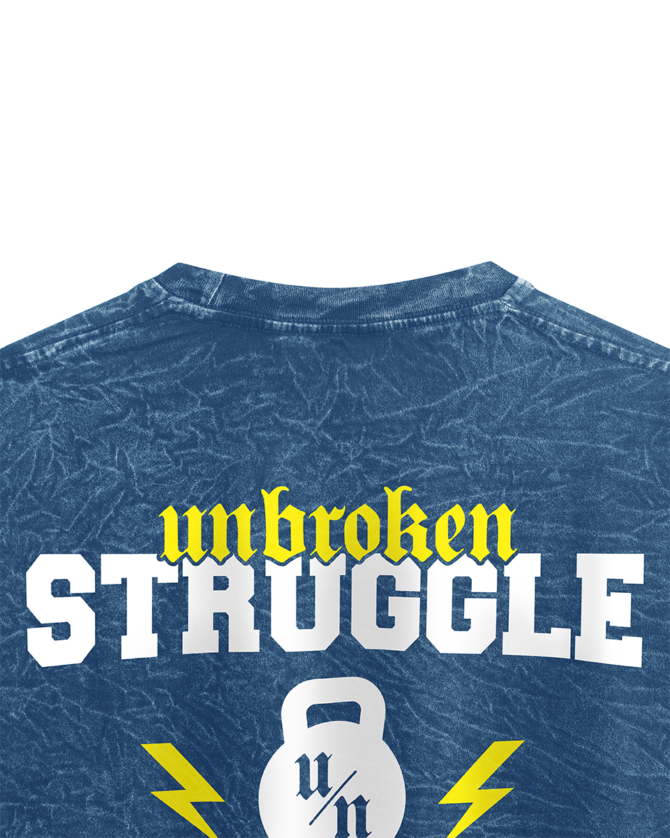 Oversize Azul Acid Wash