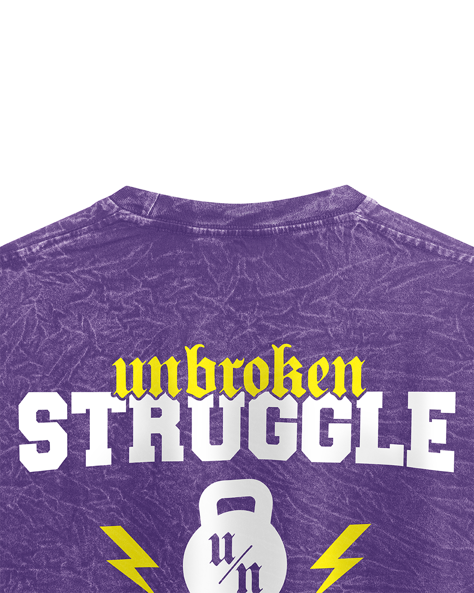 Oversize Morada Acid Wash