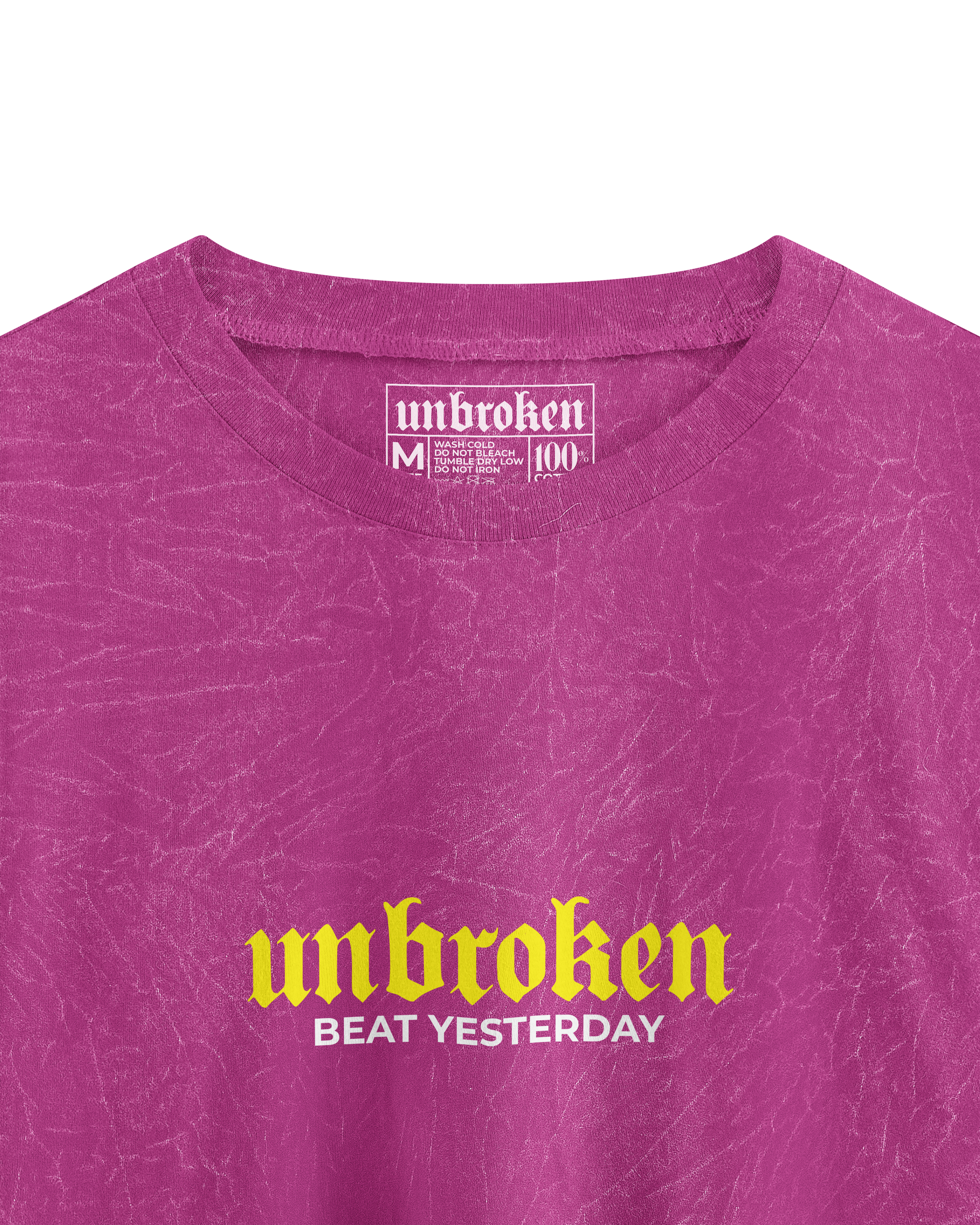 UNBROKEN Croptop – Acid Wash Series