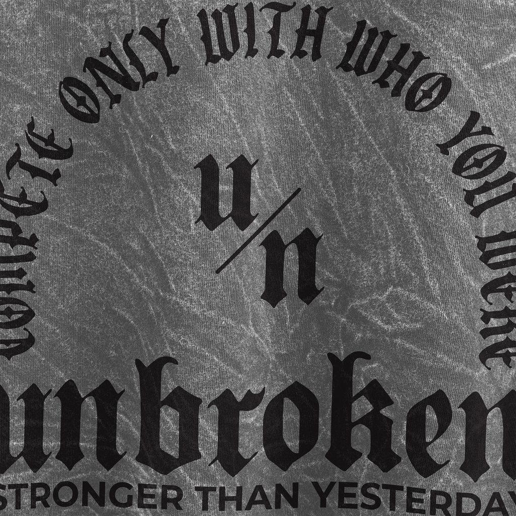 UNBROKEN - Oversized Acid Wash Gris