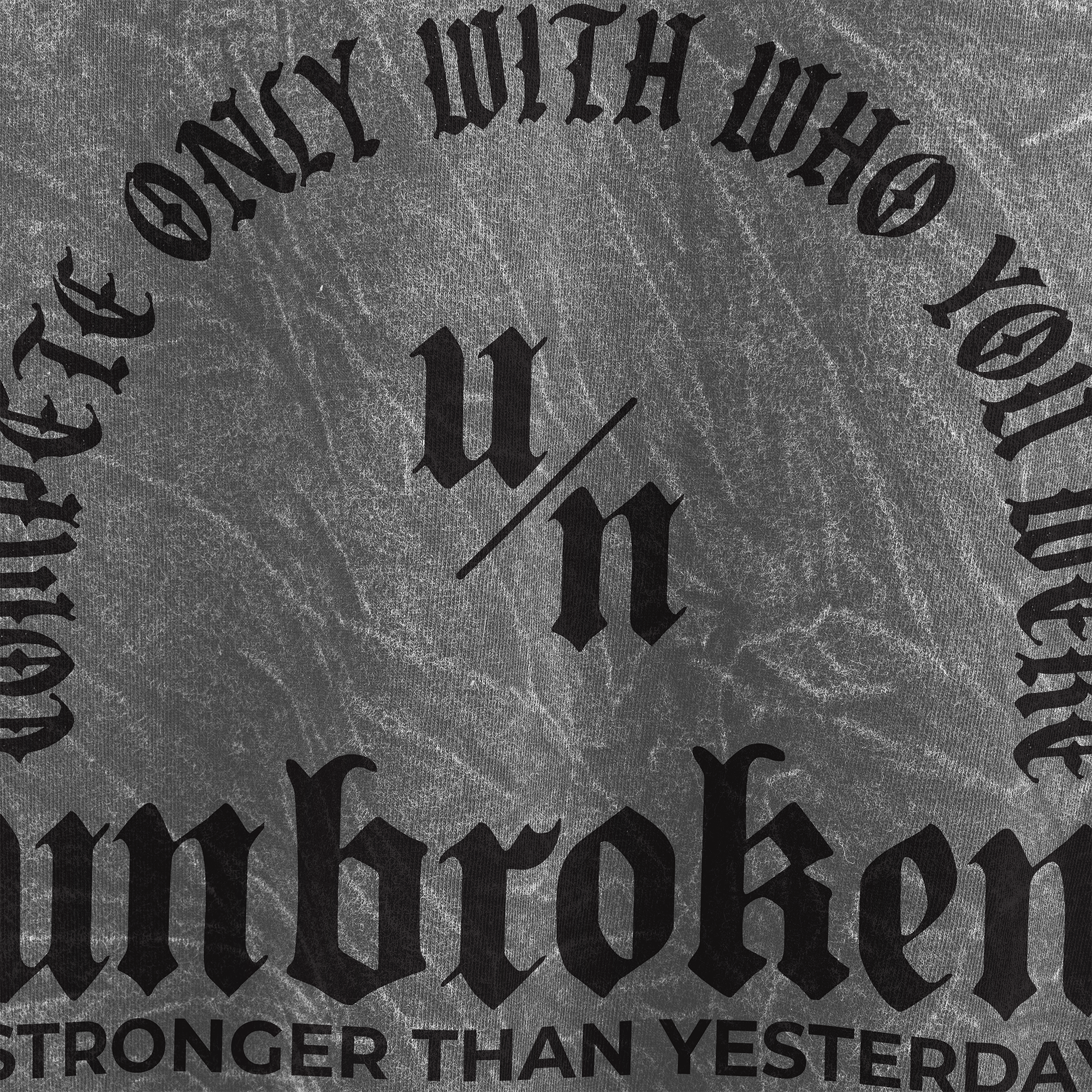 UNBROKEN - Oversized Acid Wash Gris