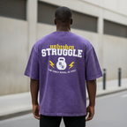 Oversize Morada Acid Wash