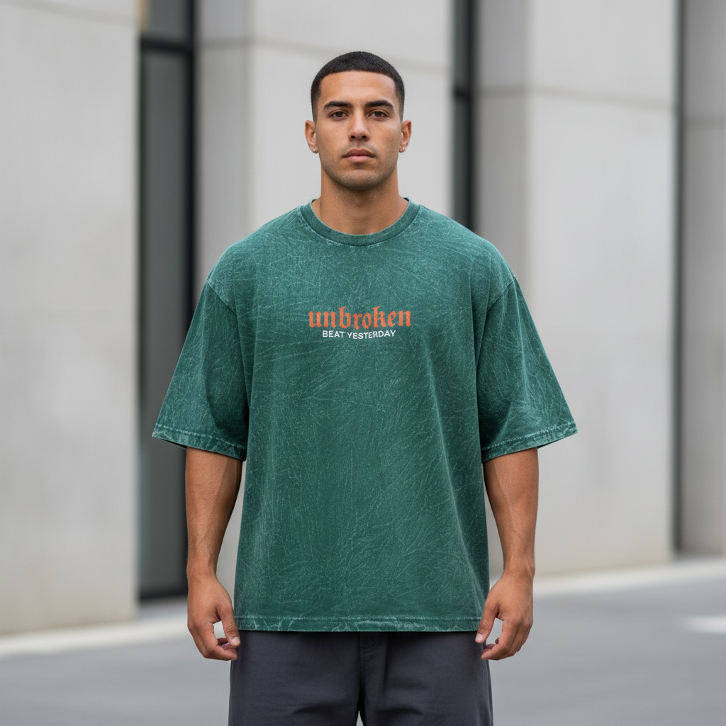 Oversize Verde Acid Wash