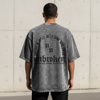 Oversize Gris Acid Wash